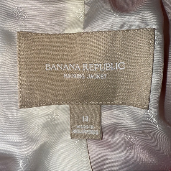 Banana Republic Women's Pink Wool Blend Jacket Blazer Size 14 - Picture 6 of 8